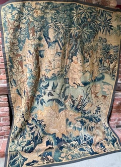 17th Century Flemish Tapestry Dragons