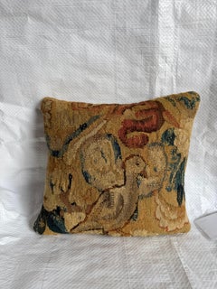 17th Century Brussels Hunting Scene Tapestry Pilllow