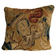 17th Century Brussels Hunting Scene Tapestry Pilllow