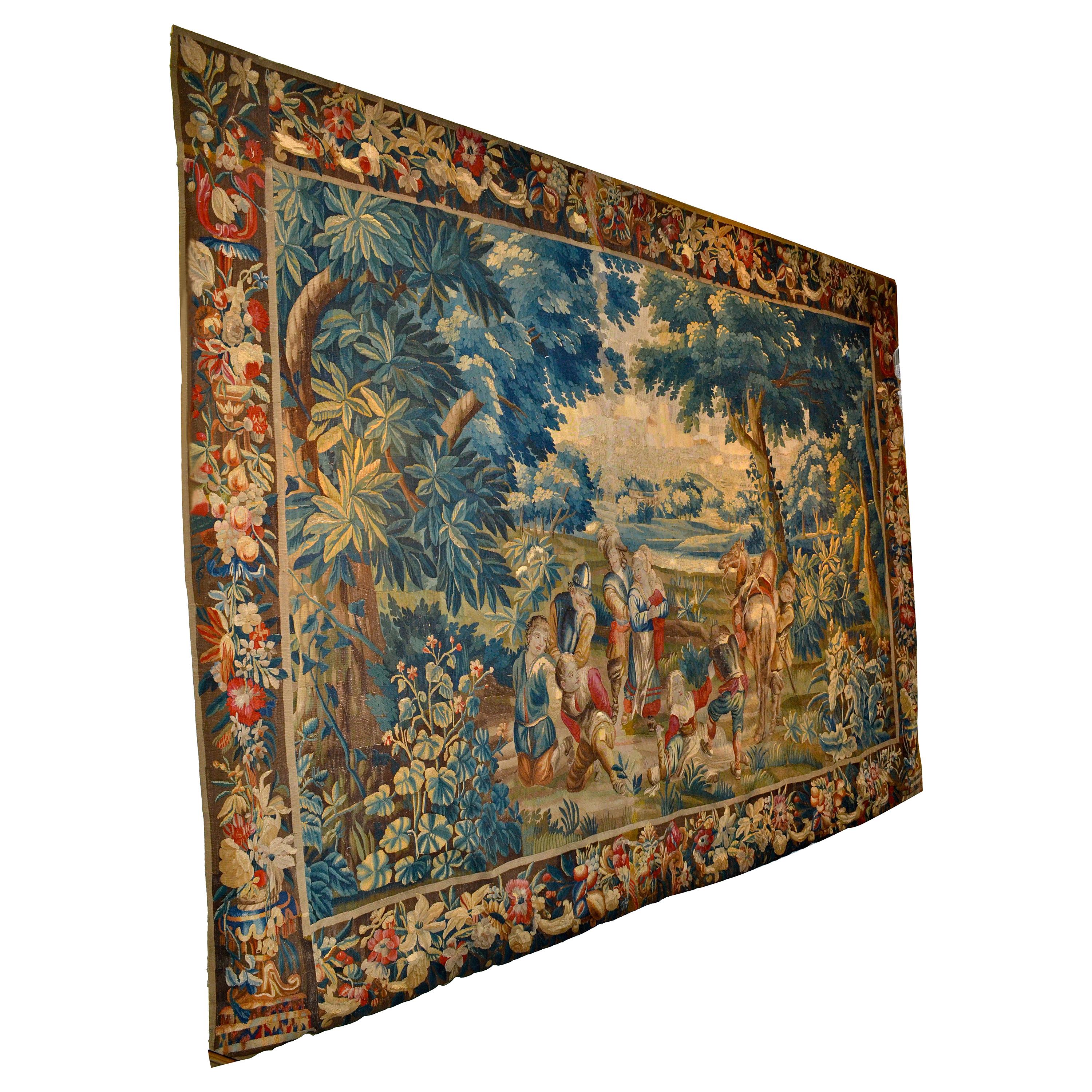 17th Century Flemish Tapestry from the Estate of Baron Munchausen
