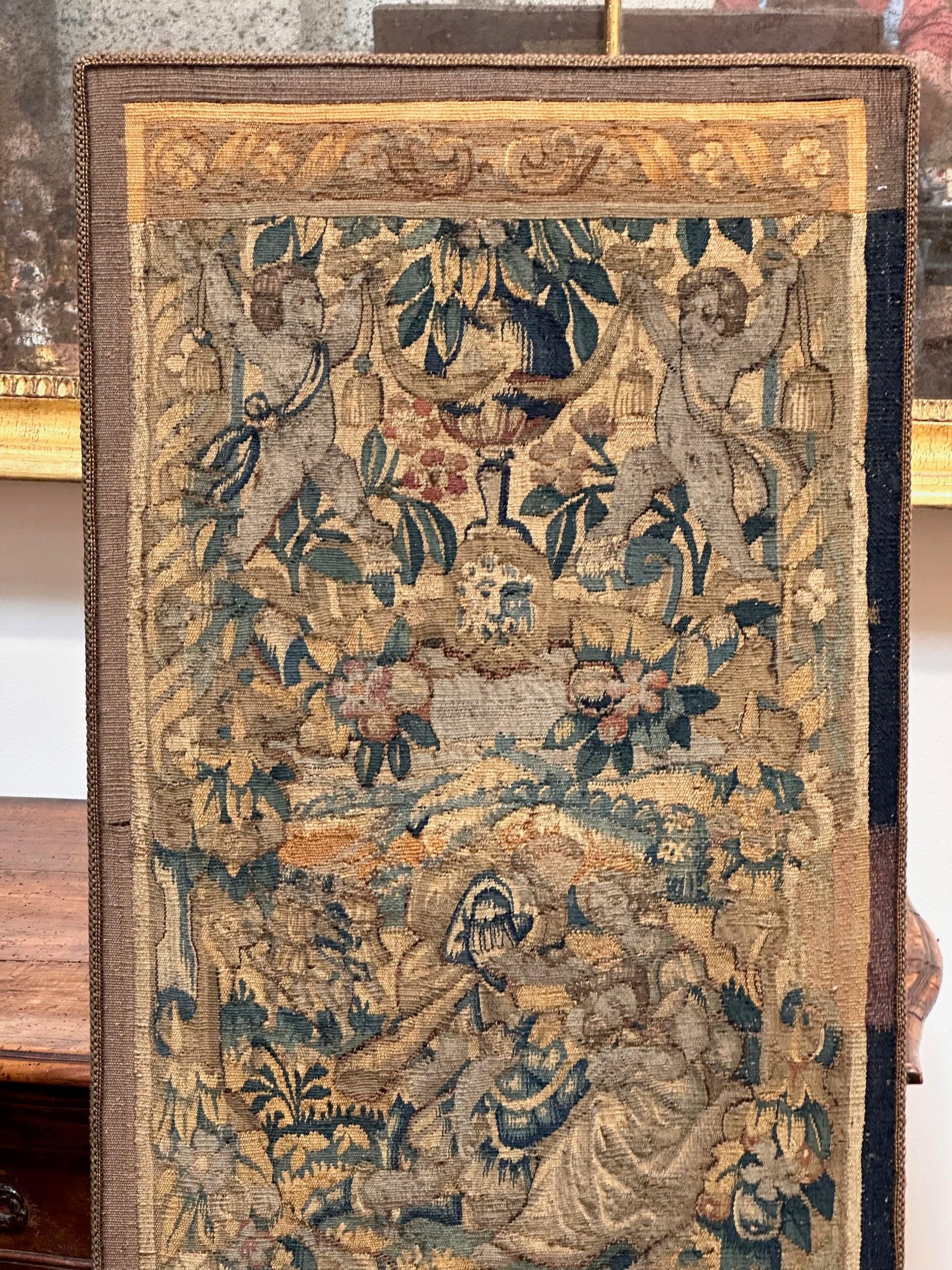 Belgian 17th Century Flemish Tapestry Panel, mounted