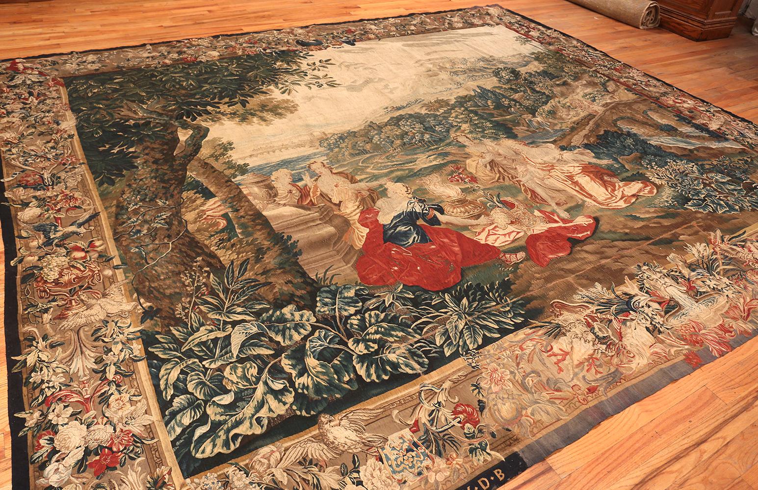 Nazmiyal Collection 17th Century Flemish Tapestry. 11 ft 8 in x 13 ft 7 in  4