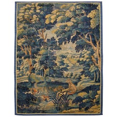 17th Century Flemish Verdure Landscape Tapestry