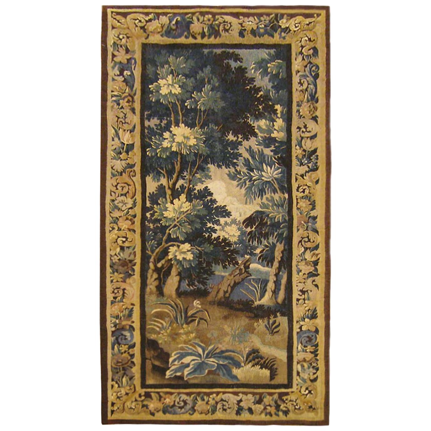 17th Century Flemish Verdure Landscape Tapestry