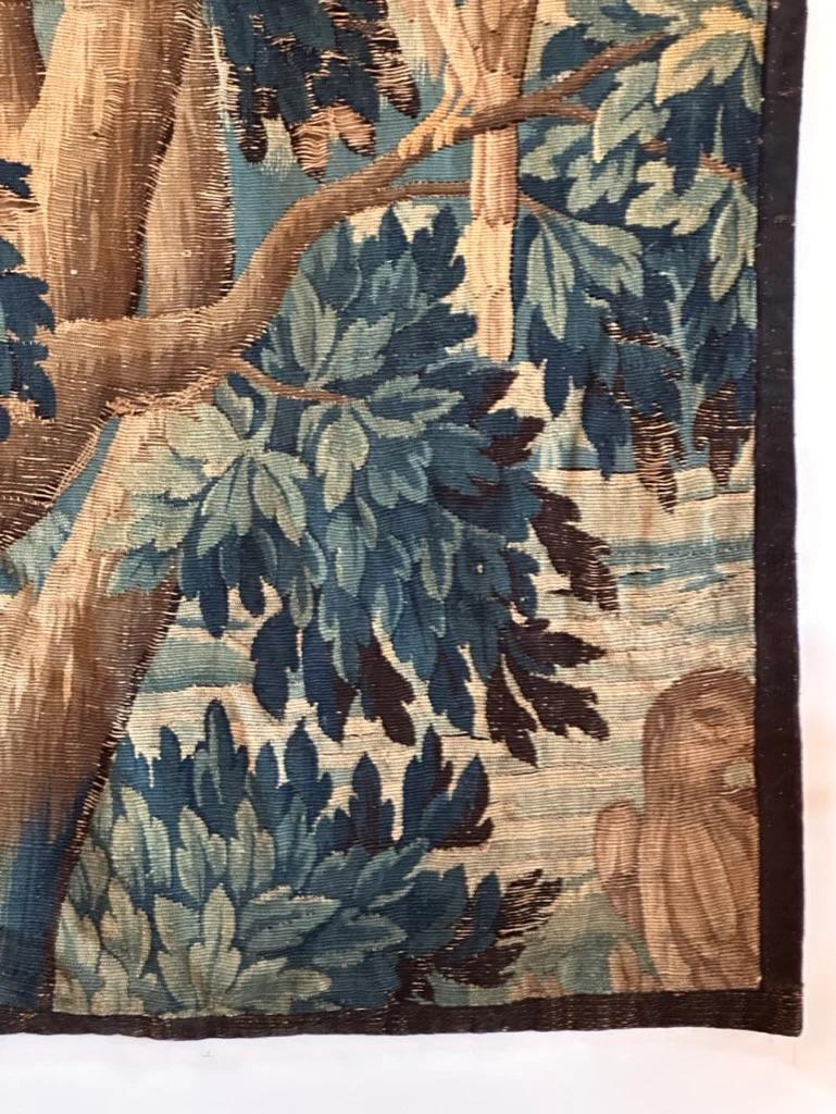 Dutch 17th Century Flemish Verdure Tapestry Fragment