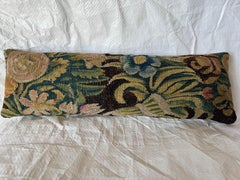 17th Century Flemish Verdure Tapestry Pillow