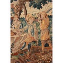 17th Century Flemish Woven Wool Tapestry