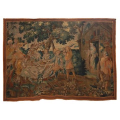 17th Century Flemish Woven Wool Tapestry