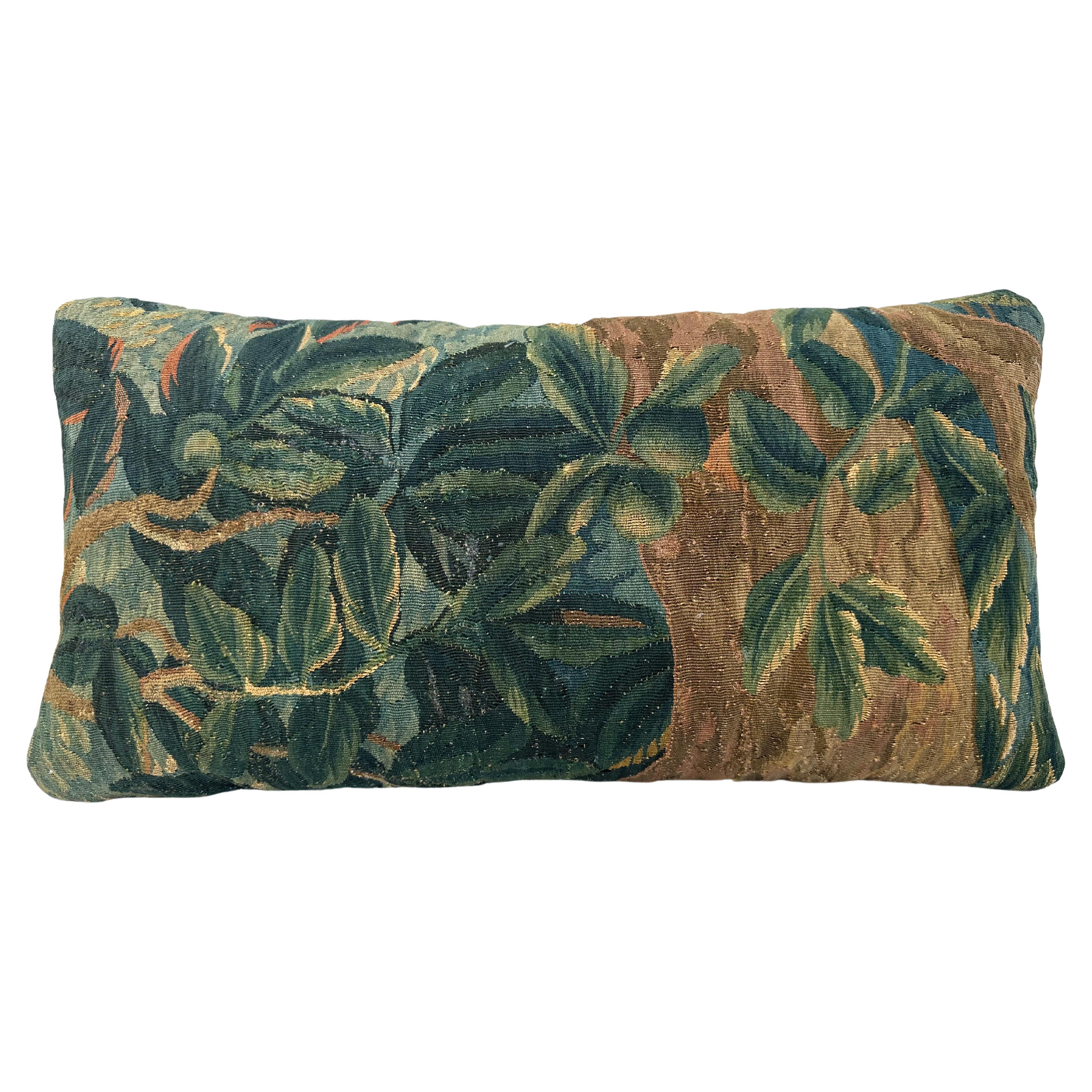 17th Century Floral European Brussels Pillow For Sale