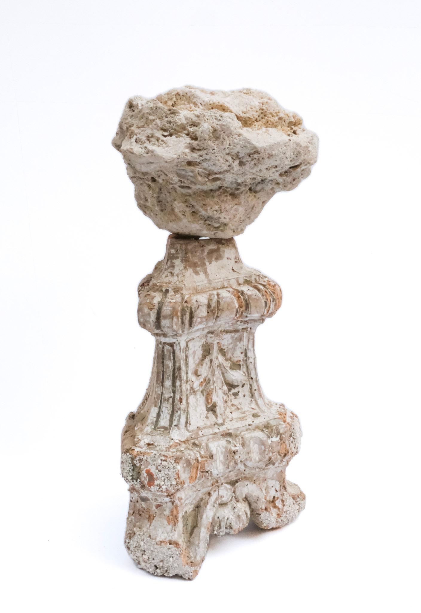 18th Century and Earlier 17th Century 'Florence Fragment' Base with Natural Coral Head For Sale