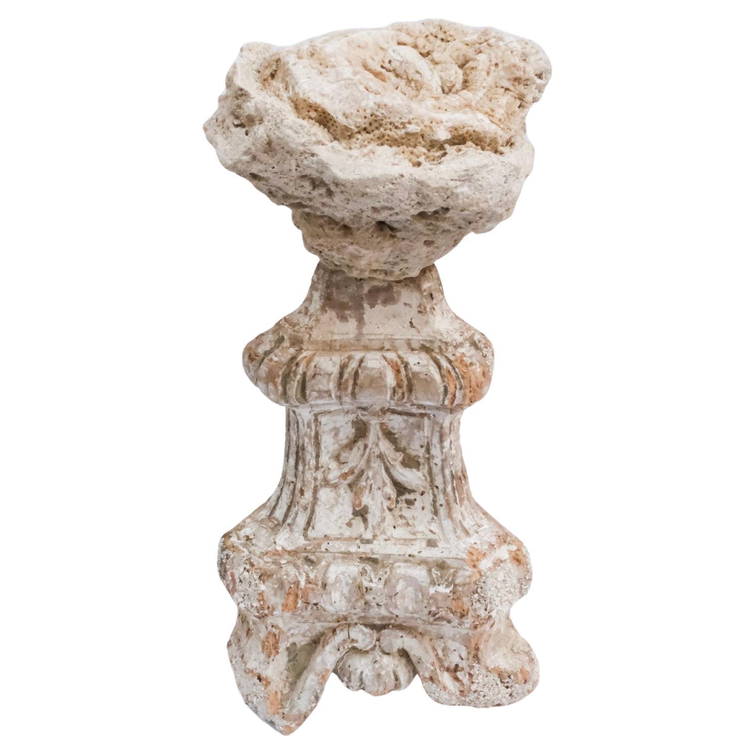 17th Century 'Florence Fragment' Base with Natural Coral Head