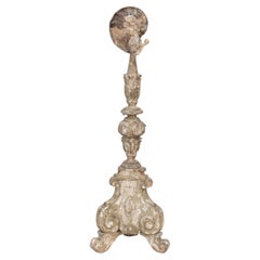 17th Century 'Florence Fragment' Candlestick with Natural Ammonite Shell