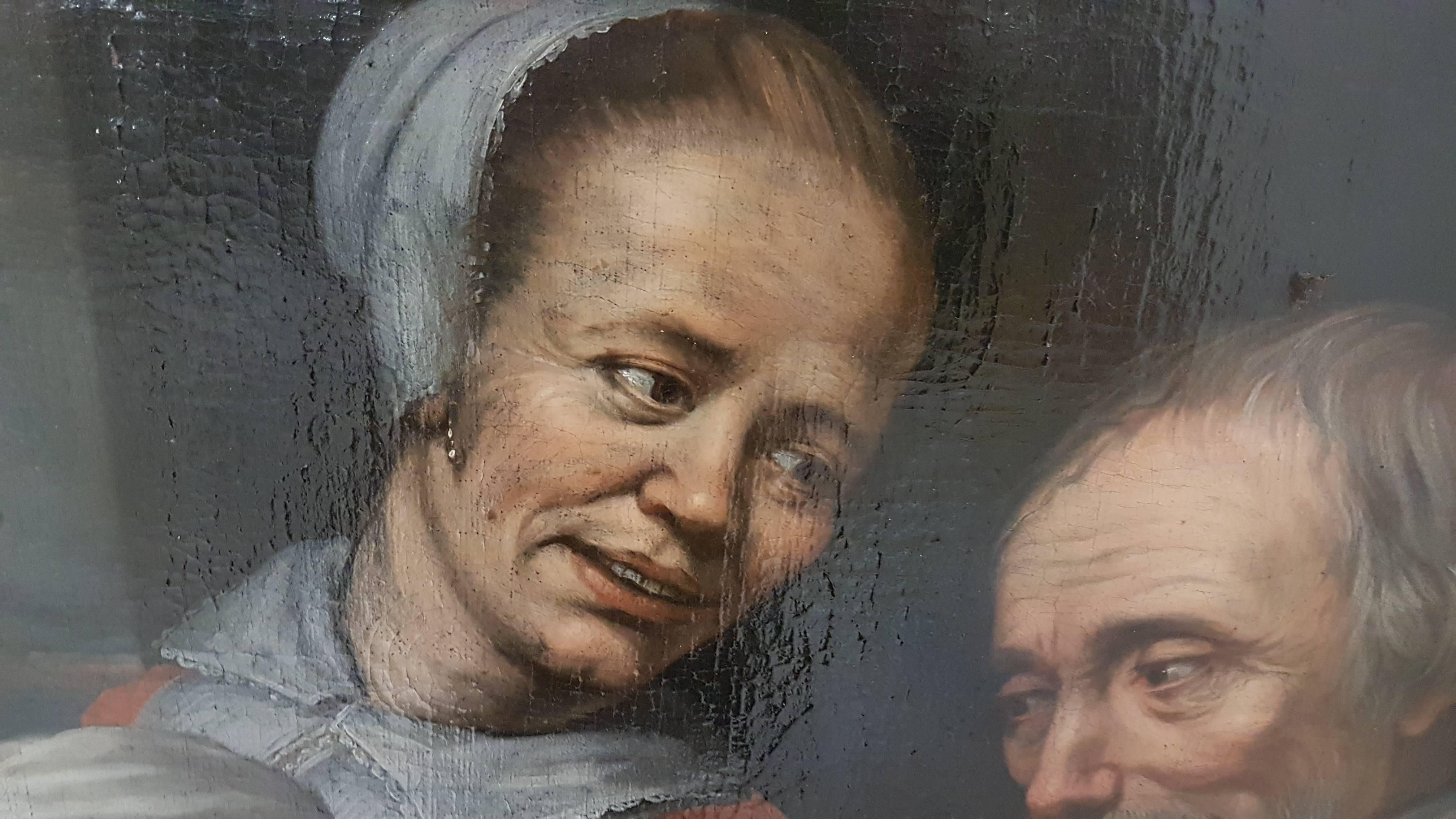 17th Century Floris Van Schooten Flemisch Oil on Canvas Painting 3