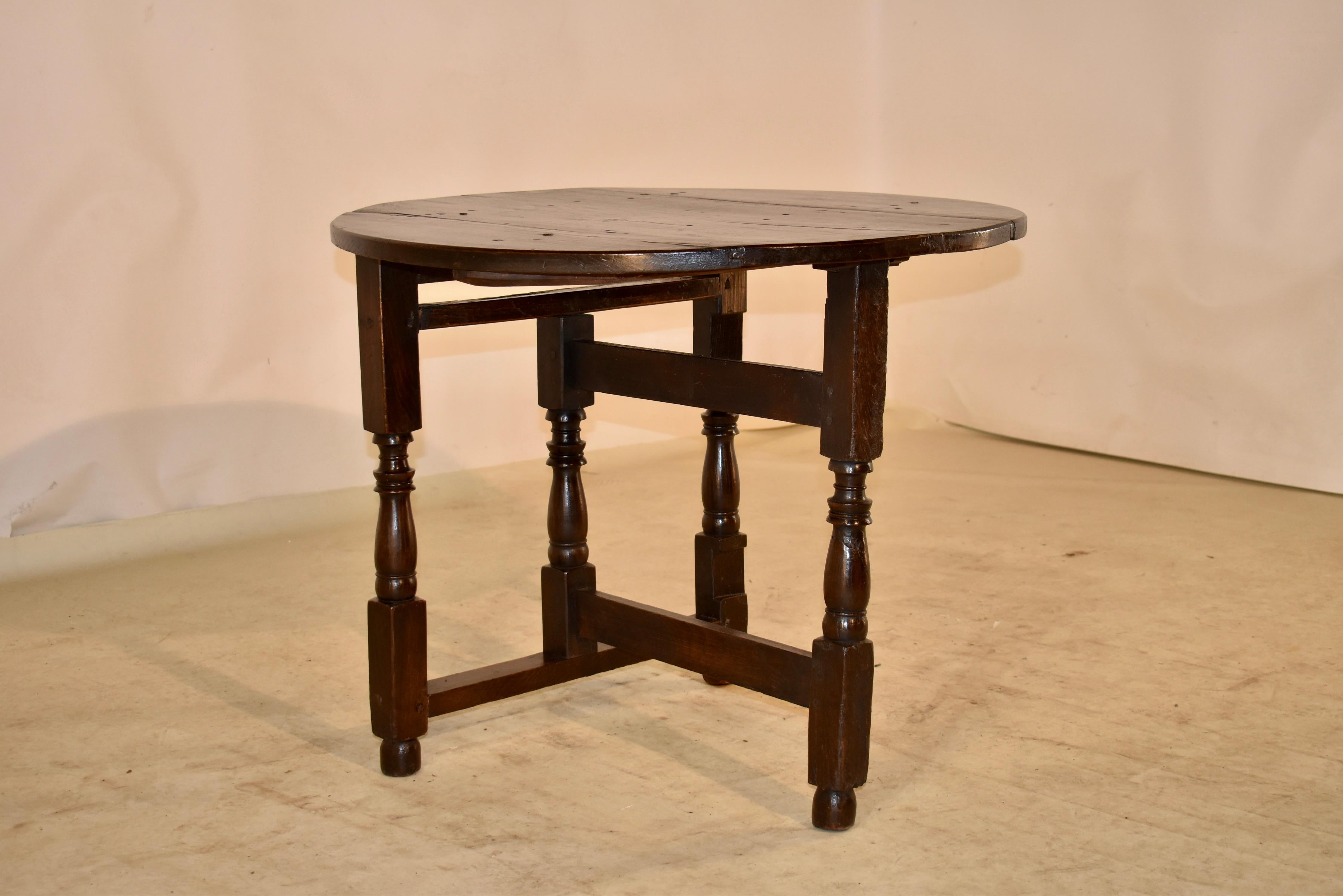 English 17th Century Folding Carriage Table