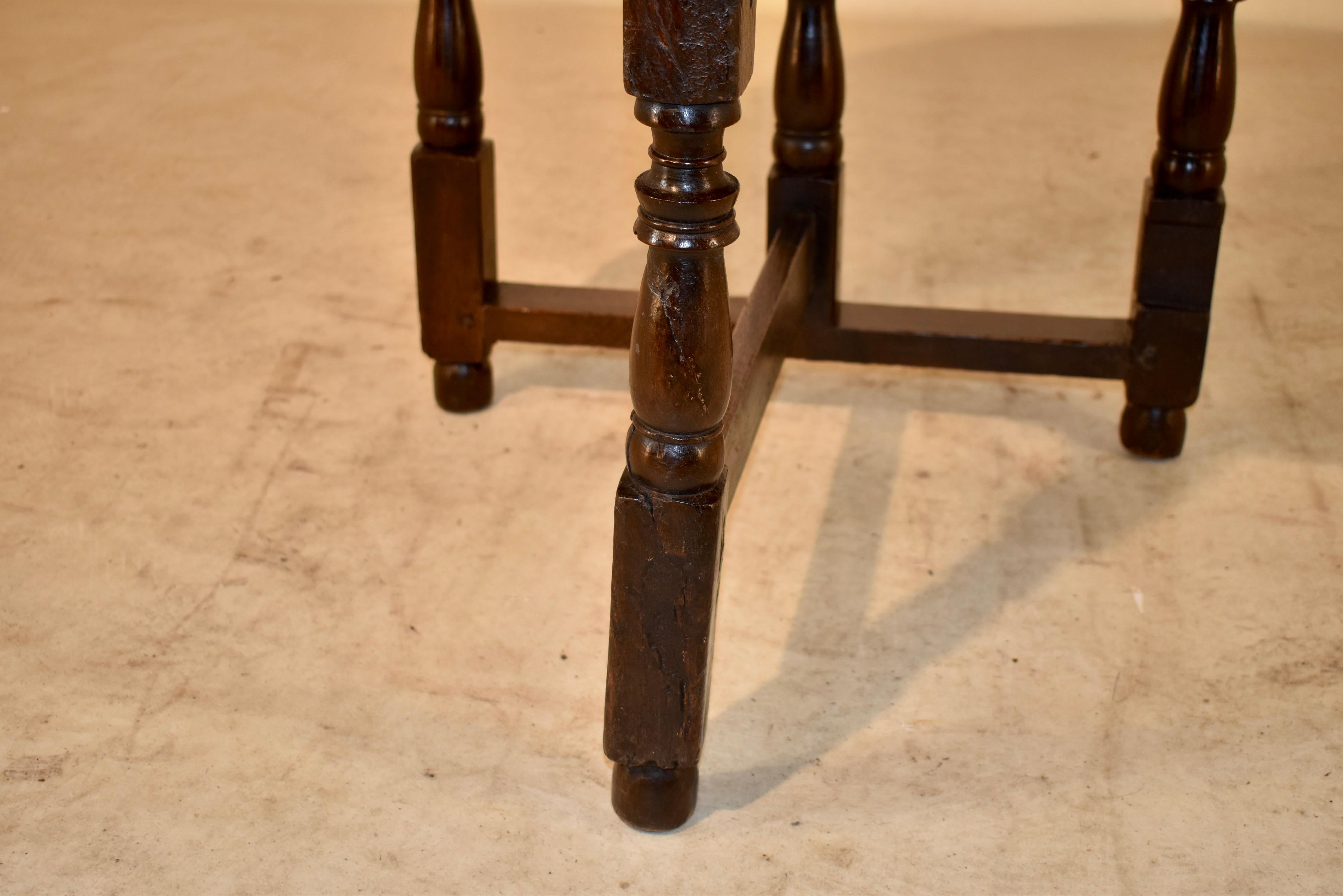 Oak 17th Century Folding Carriage Table