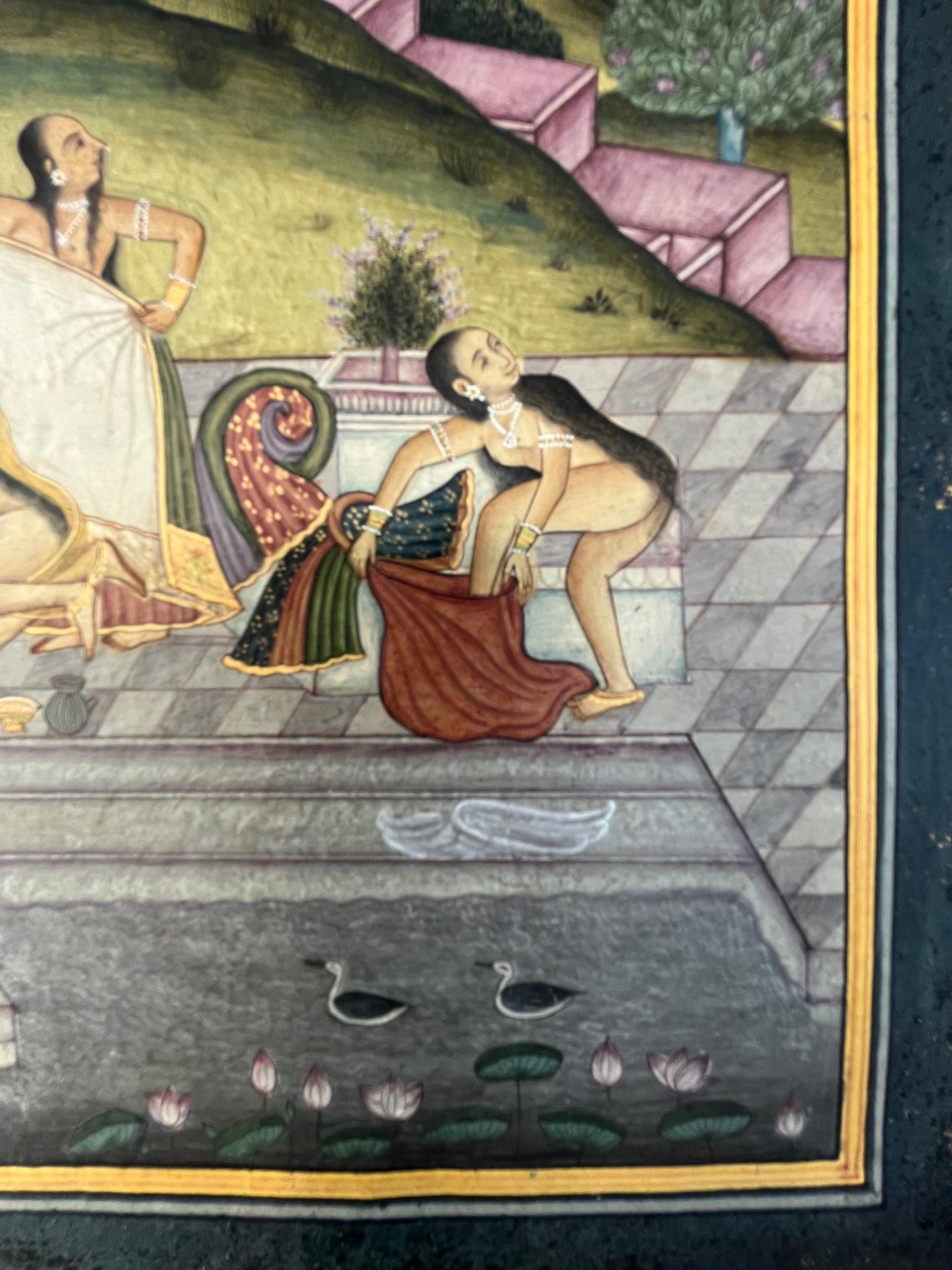 18th Century and Earlier 17th Century Folio of Indian Persian Mughal School Miniature Painting. For Sale