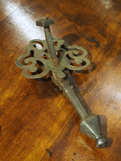 17th Century Forged Iron Door Knocker from France