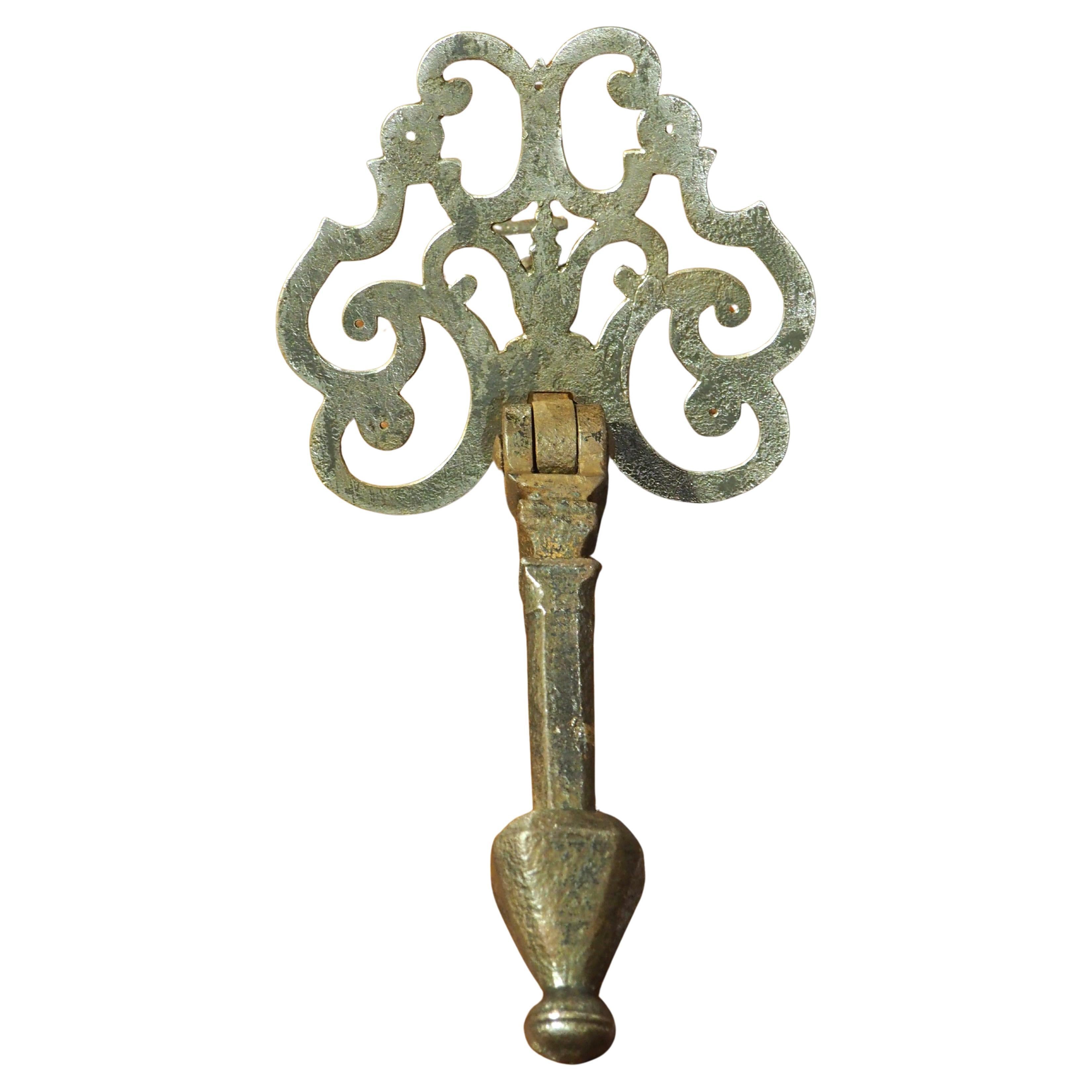 17th Century Forged Iron Door Knocker from France