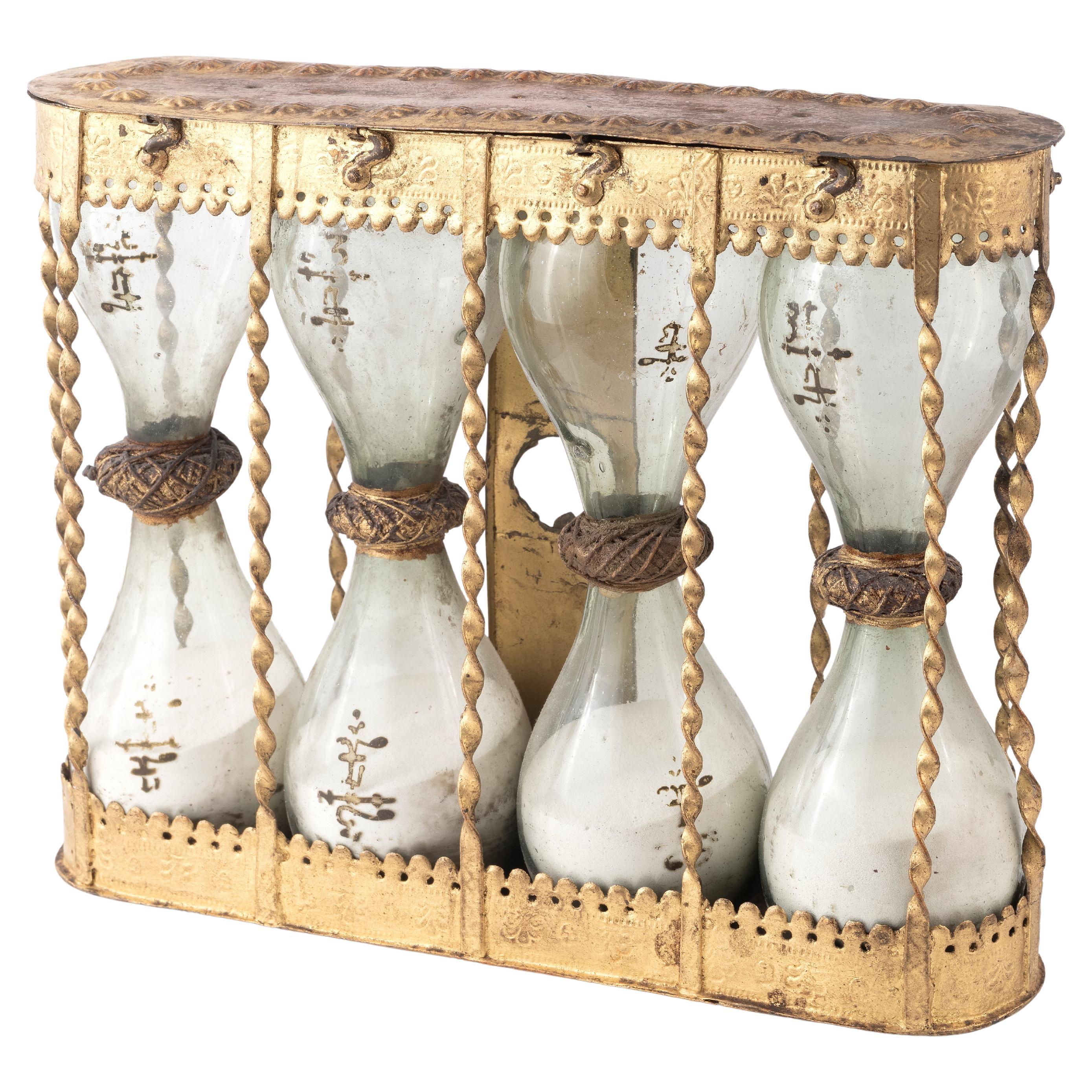 17th Century Four Bulp Hourglasses