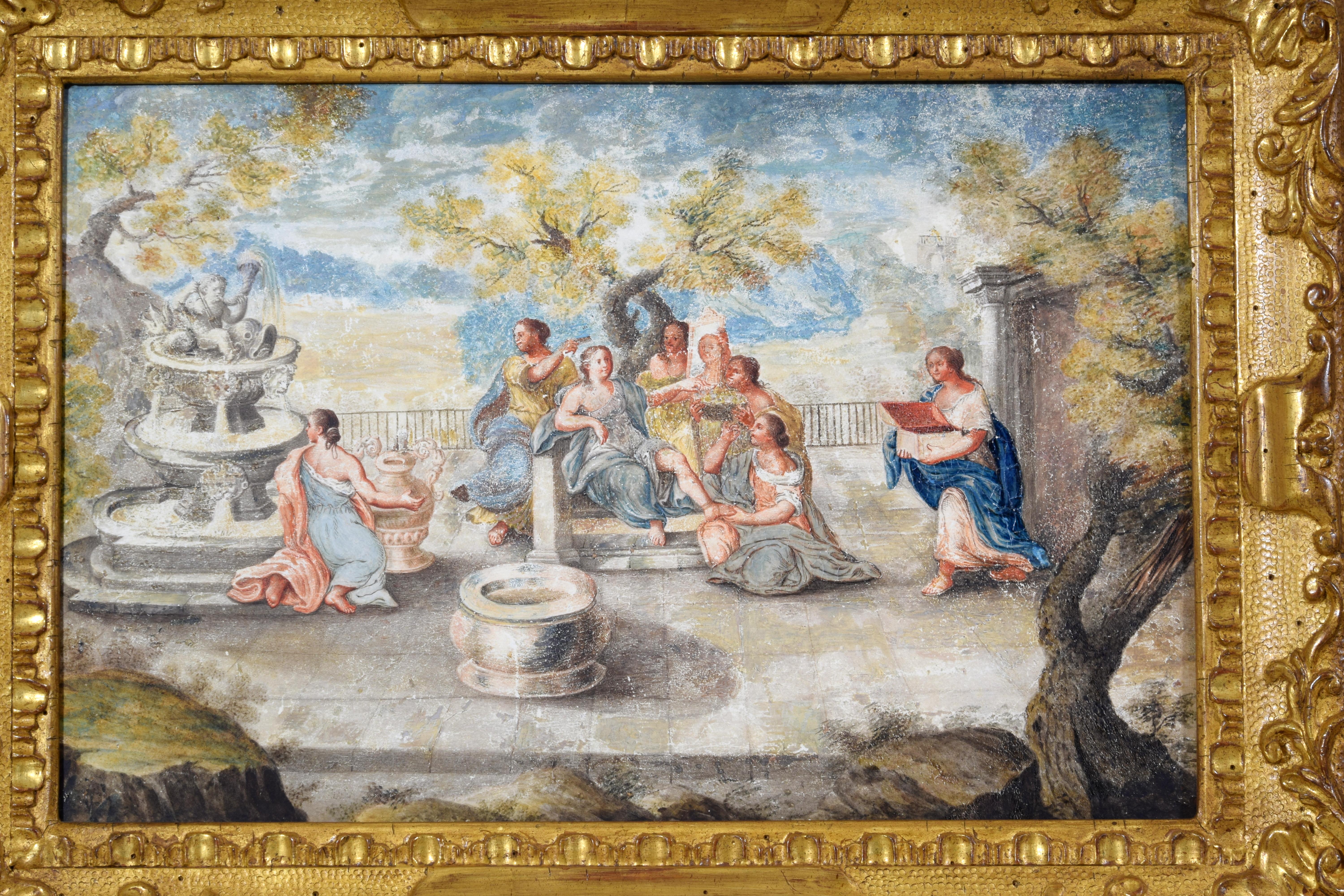 17. Jahrhundert, Vier französische Gemälde mit biblischen Motiven im Angebot 10