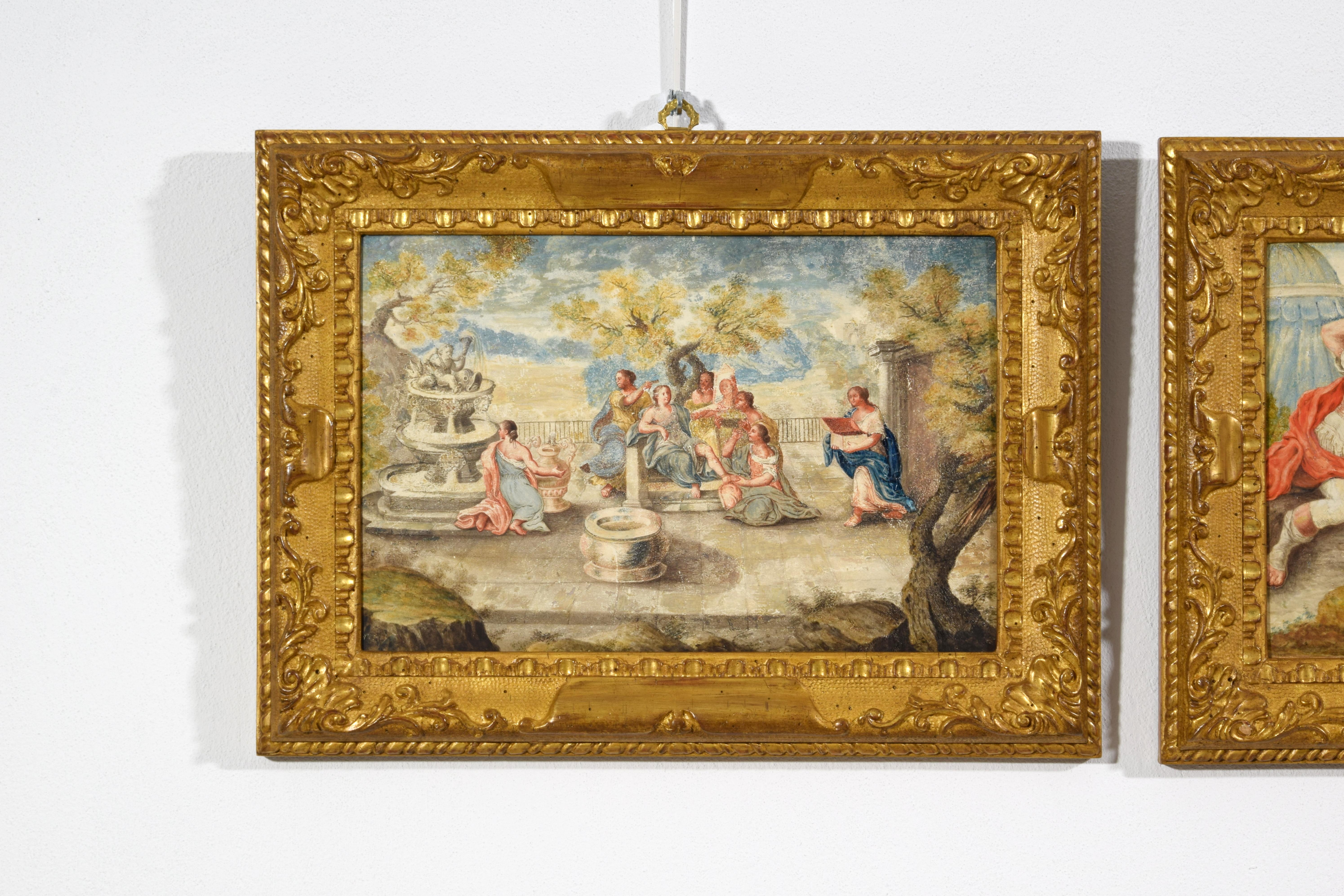 17. Jahrhundert, Vier französische Gemälde mit biblischen Motiven im Angebot 11