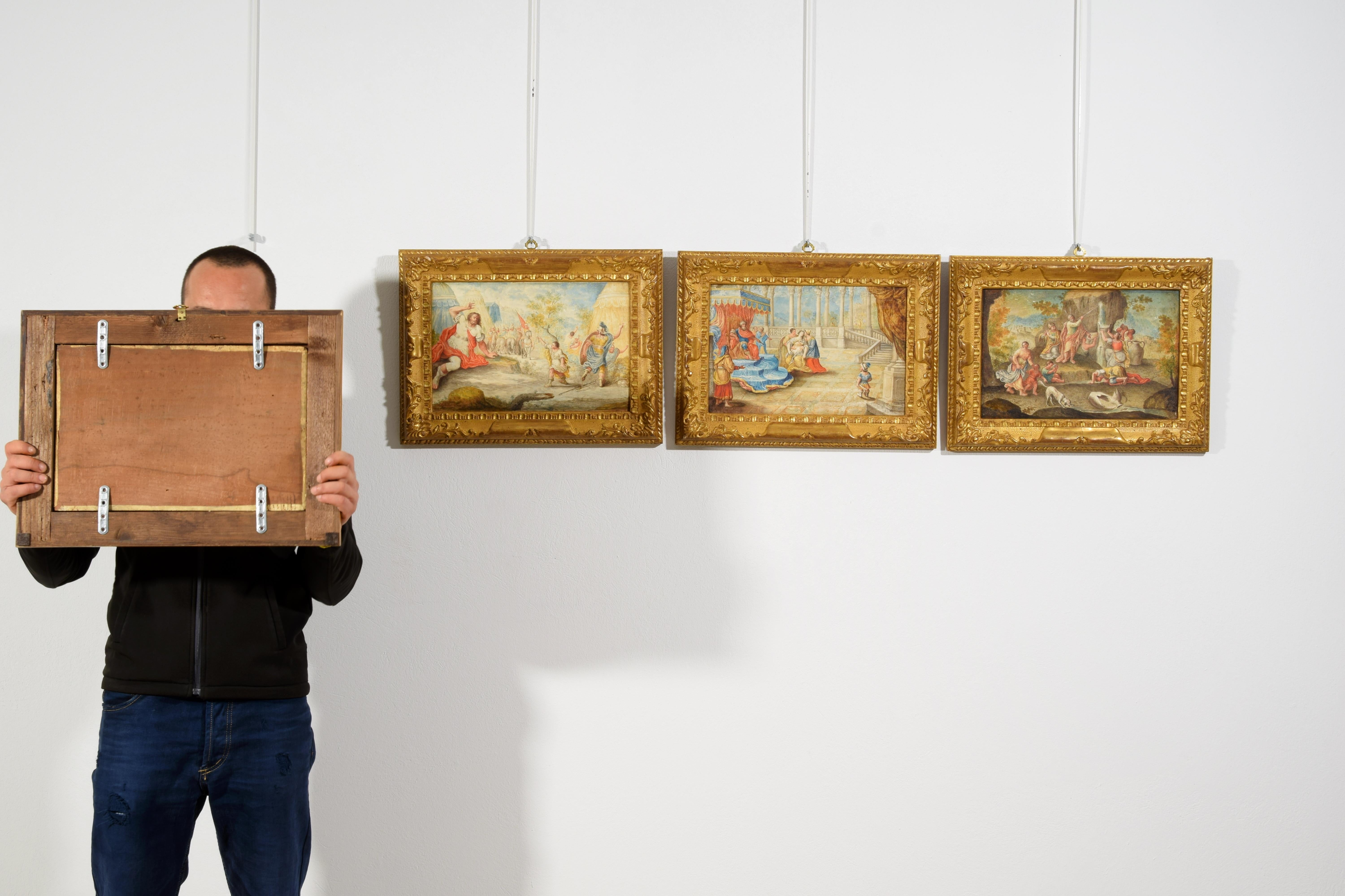 17. Jahrhundert, Vier französische Gemälde mit biblischen Motiven im Angebot 2