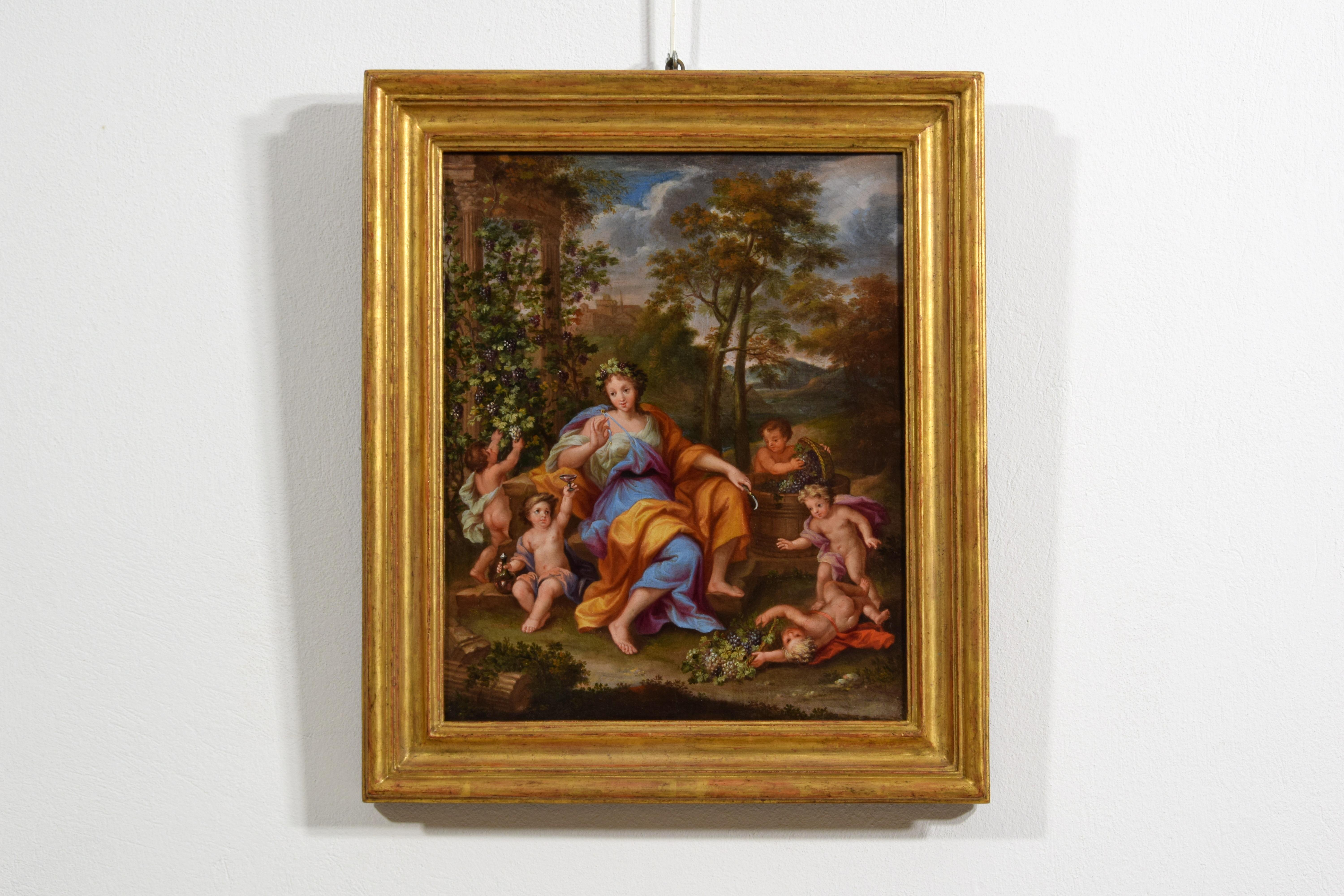 17th century, Four French Paintings Depicting The Seasons, Circle of Noel Coypel For Sale 9