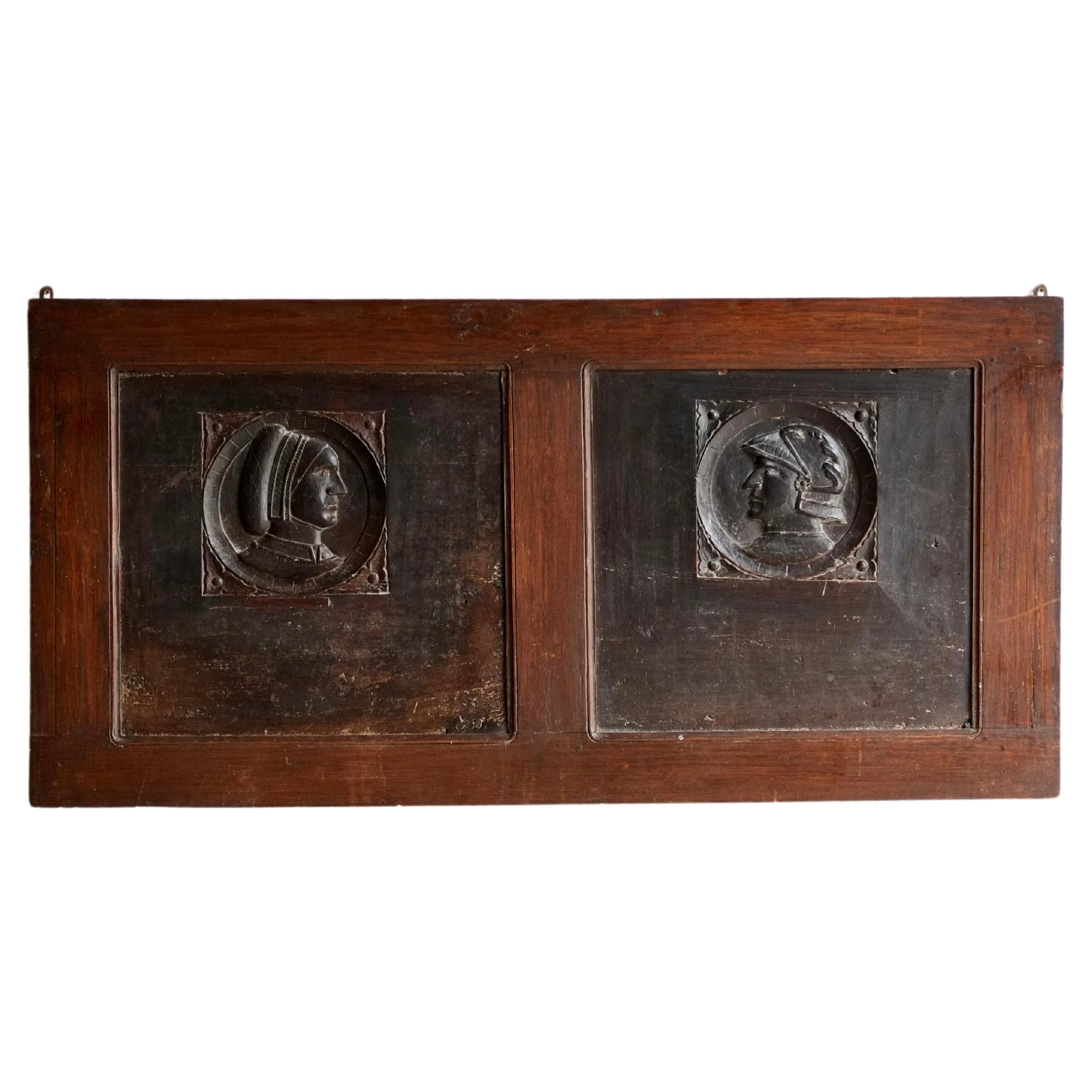 17th Century Framed Carved Panels