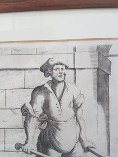 17. Jahrhundert Francesco Curti, ca. 1603-1670 „Vendor der Zwiebeln“ Radierung