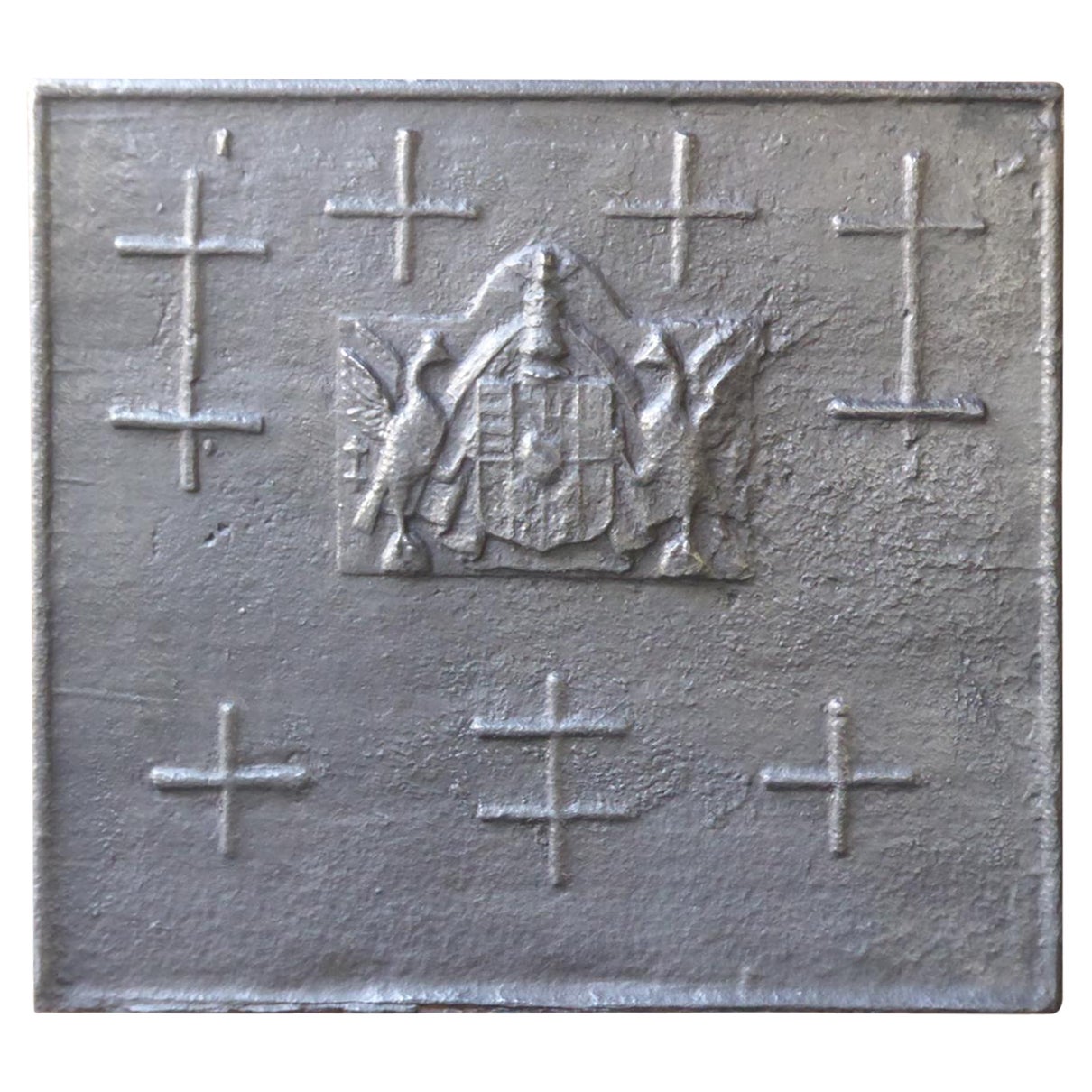 17th Century French 'Arms of Lorraine' Fireback / Backsplash For Sale