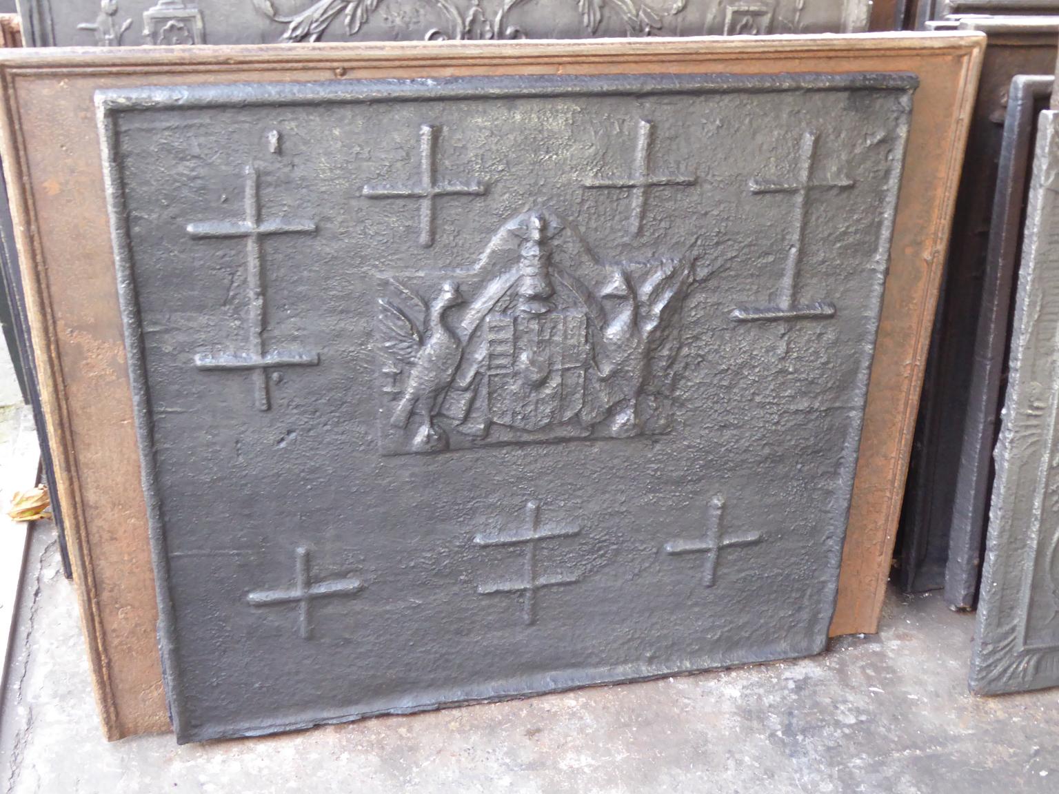 Louis XIII 17th Century French 'Arms of Lorraine' Fireback / Backsplash For Sale