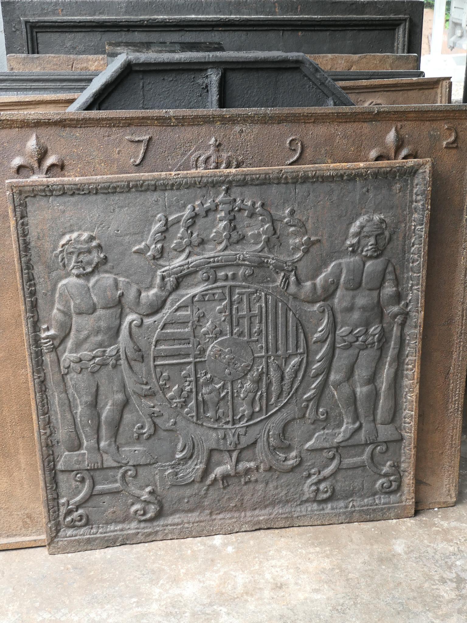 18th Century and Earlier 17th Century French 'Arms of Lorraine' Fireback / Backsplash For Sale
