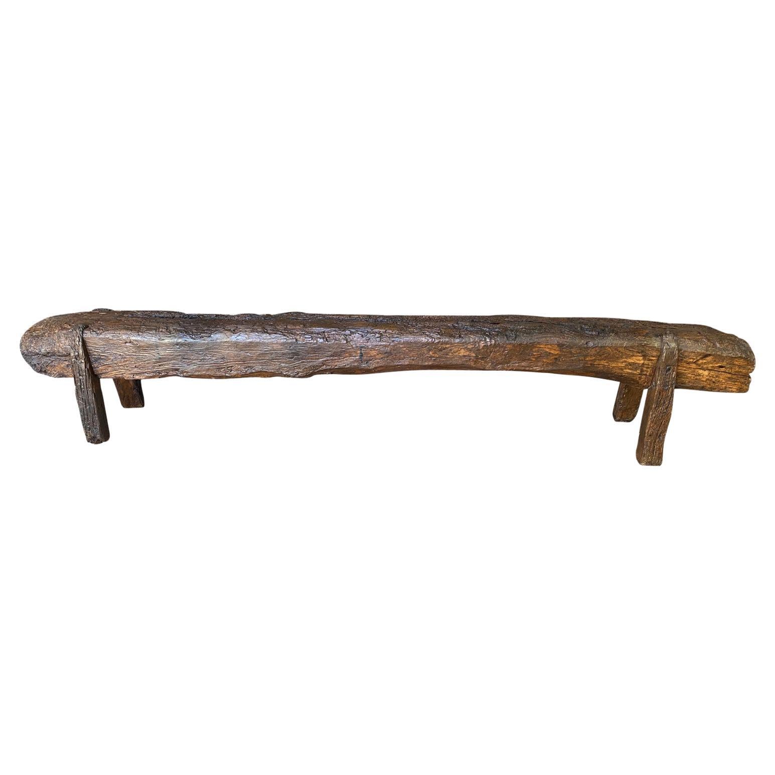 17th Century French Arte Populaire Bench