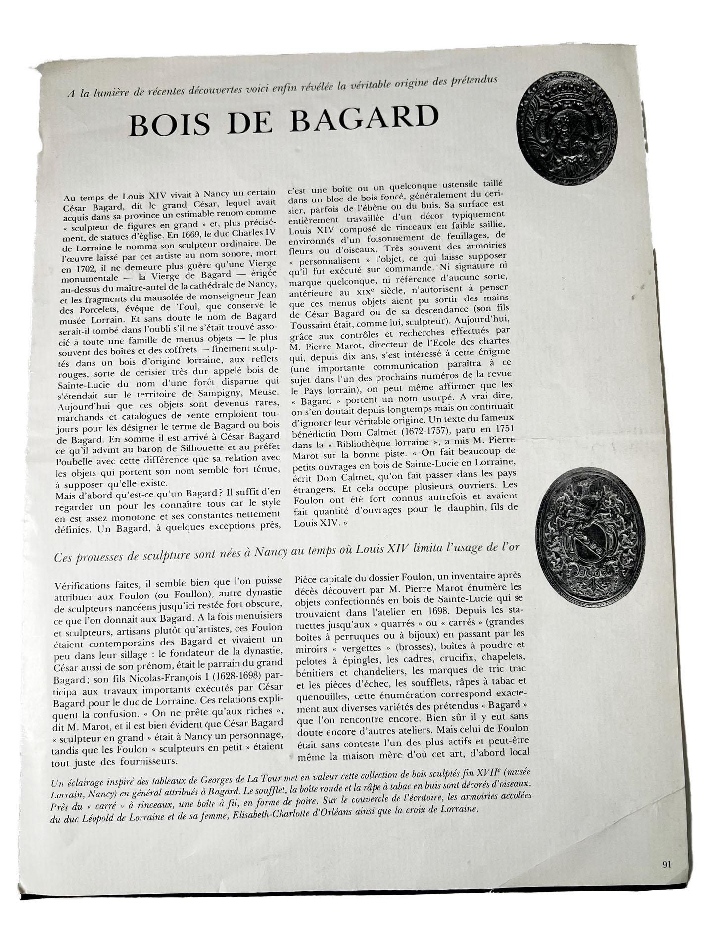 Cofanetto Bagard francese del XVII secolo con provenienza in vendita 1