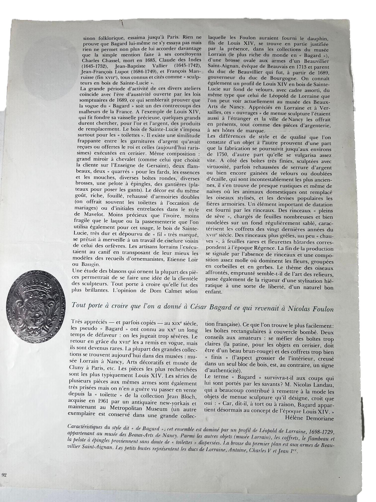 Cofanetto Bagard francese del XVII secolo con provenienza in vendita 2