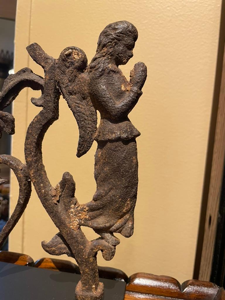 17. Jahrhundert Französisch Barock Eisen geflügelten Engel Fragment  im Angebot 8