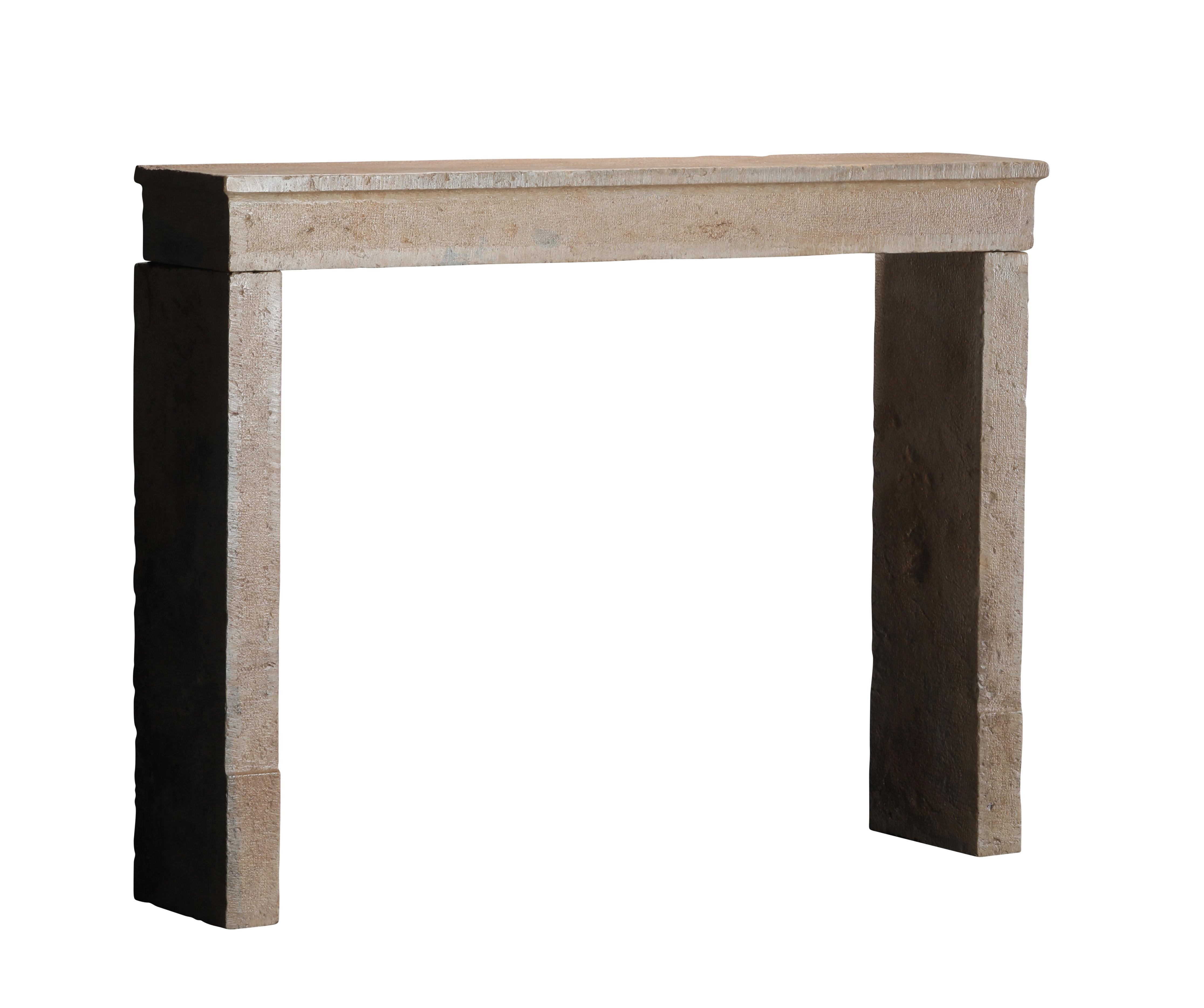 17th Century French Bicolor Hard Stone Minimal Fireplace Mantel For Sale 11