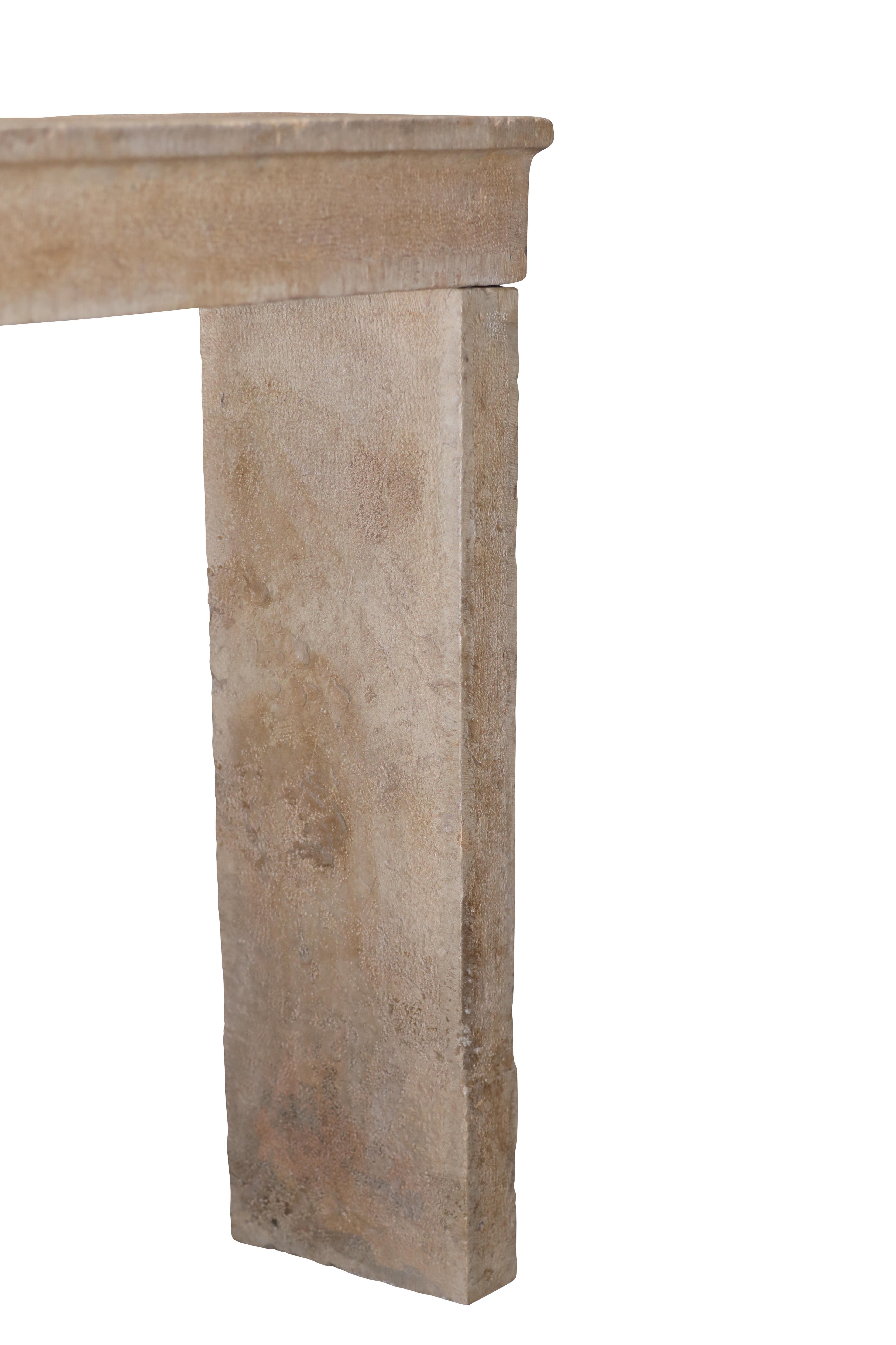 17th Century French Bicolor Hard Stone Minimal Fireplace Mantel For Sale 14