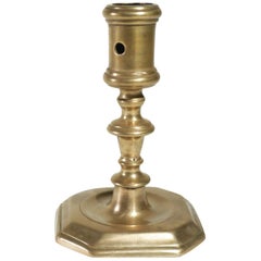 17th Century French Bronze Candlestick