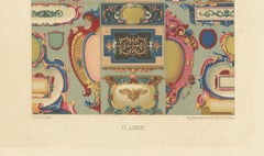 17th Century French Cartouches – Ornamental Baroque Frames, Plate LXXVII, 1869