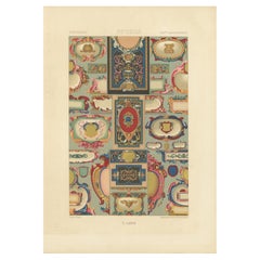 Cartouches francesi del XVII secolo - Cornici ornamentali barocche, Piatto LXXVII, 1869