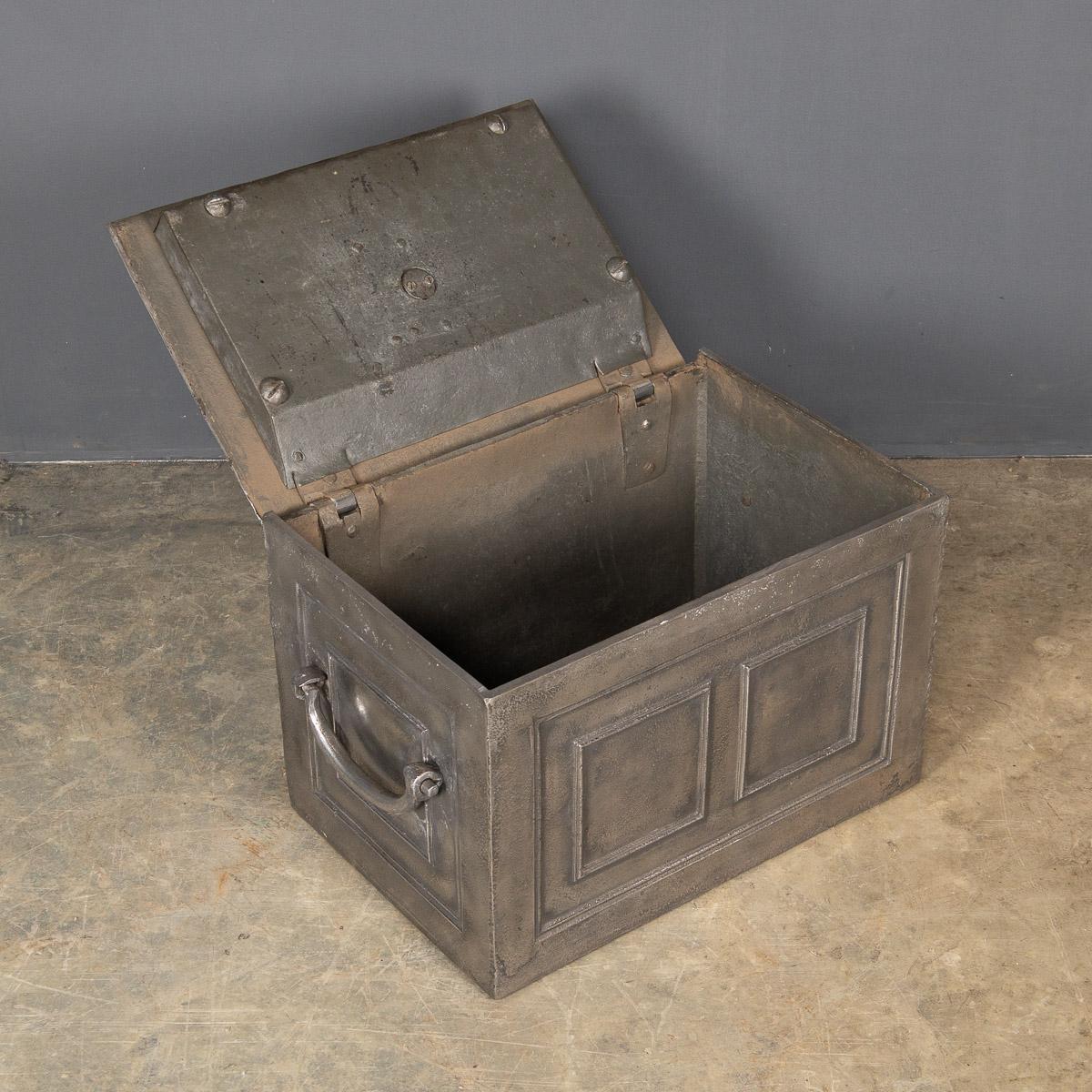 17th Century French Cast Iron Bound Strong Box, c.1690 4