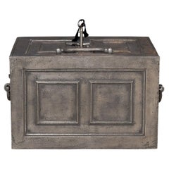17th Century French Cast Iron Bound Strong Box, c.1690