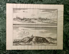 17th Century French Champagne Region, Mouzon & St. Menehould Map, Iohan Peeters