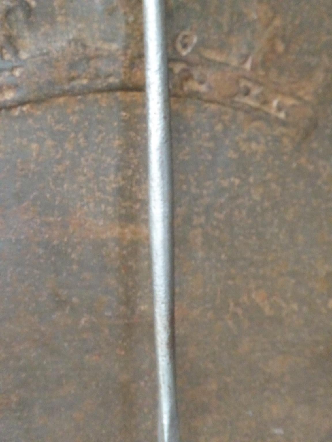 Forged 17th Century French Fireplace Shovel or Fire Shovel