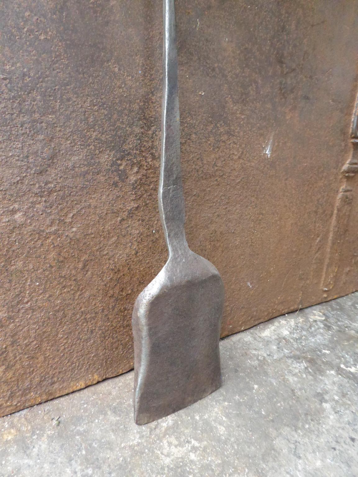 Wrought Iron 17th Century French Fireplace Shovel or Fire Shovel