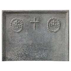17th Century French IHS Monogram Fireback