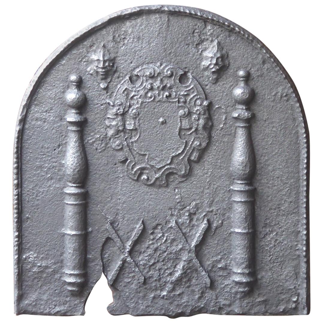 17th Century French Louis XIII 'Coat of Arms' Fireback / Backsplash