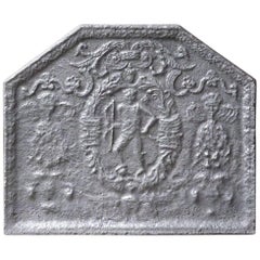 17th Century French Louis XIII 'Coat of Arms' Fireback