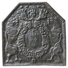 17th Century French Louis XIII Period 'Arms of France' Fireback / Backsplash